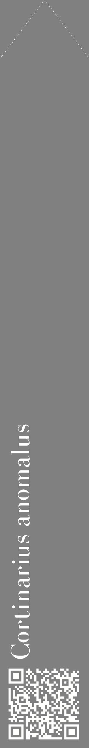 Étiquette de : Cortinarius anomalus - format c - style blanche57_simplebod avec qrcode et comestibilité