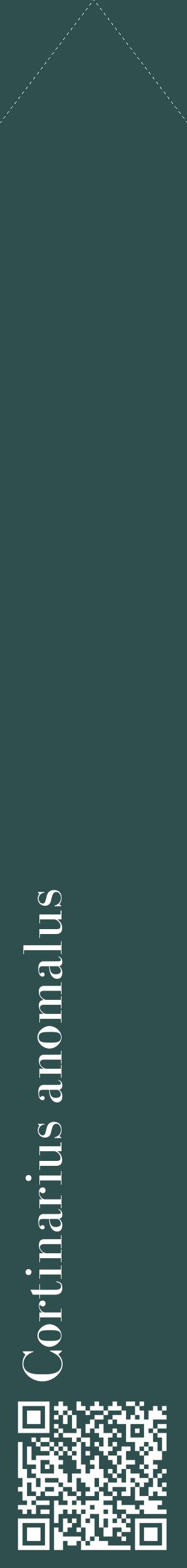 Étiquette de : Cortinarius anomalus - format c - style blanche58_simplebod avec qrcode et comestibilité