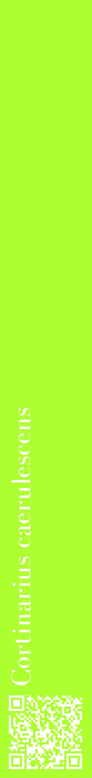 Étiquette de : Cortinarius caerulescens - format c - style blanche17_simplebod avec qrcode et comestibilité