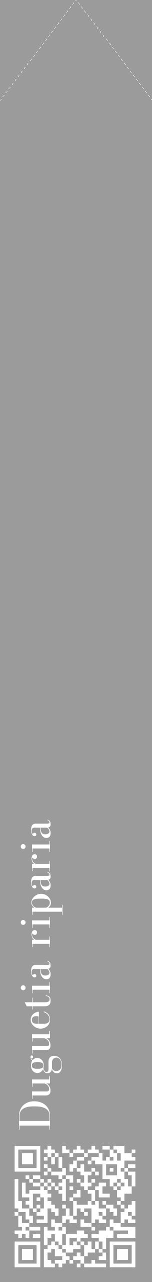 Étiquette de : Duguetia riparia - format c - style blanche52_simple_simplebod avec qrcode et comestibilité - position verticale