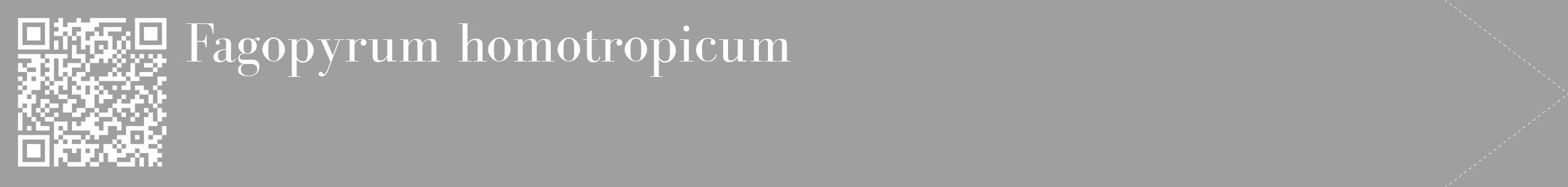 Étiquette de : Fagopyrum homotropicum - format c - style blanche24_simple_simplebod avec qrcode et comestibilité