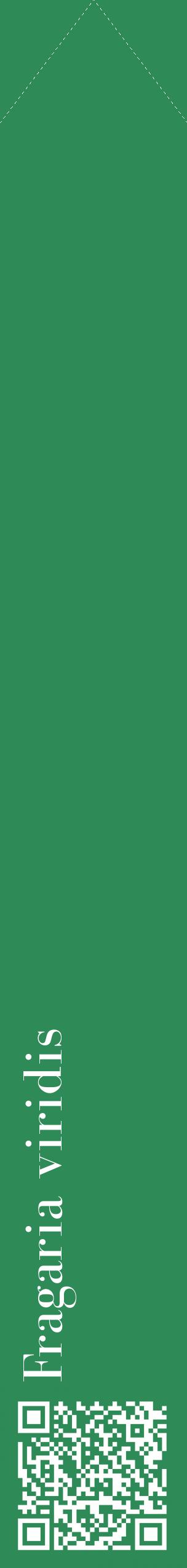 Étiquette de : Fragaria viridis - format c - style blanche11_simplebod avec qrcode et comestibilité
