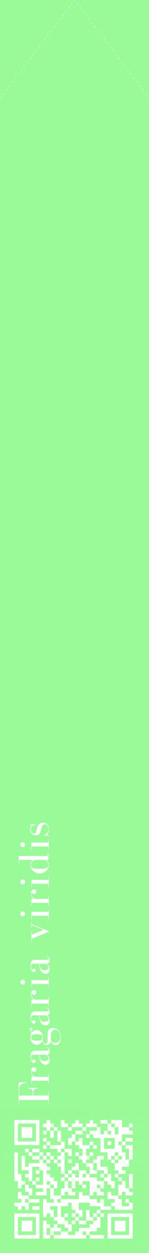 Étiquette de : Fragaria viridis - format c - style blanche14_simplebod avec qrcode et comestibilité