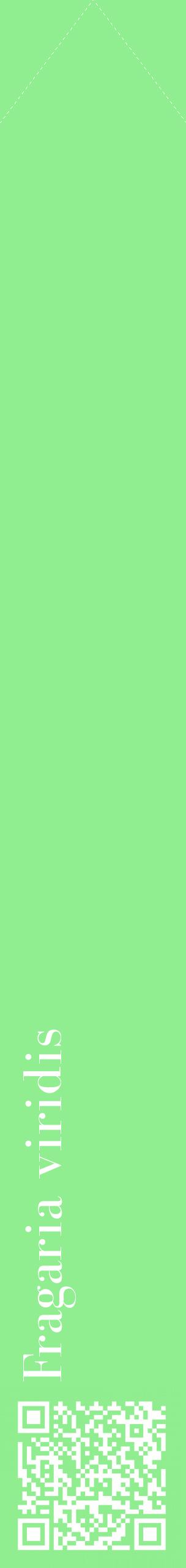 Étiquette de : Fragaria viridis - format c - style blanche15_simplebod avec qrcode et comestibilité