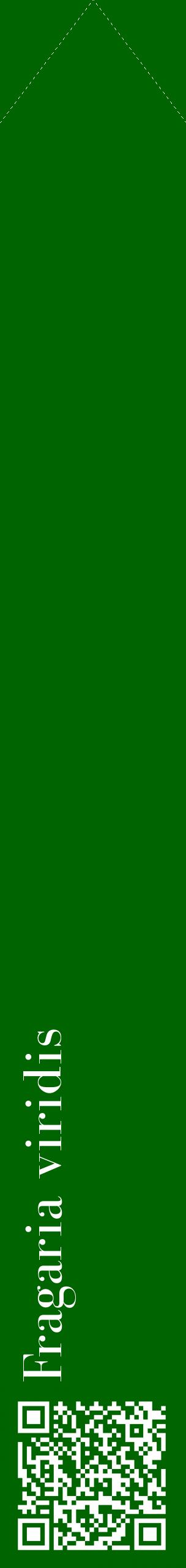 Étiquette de : Fragaria viridis - format c - style blanche8_simplebod avec qrcode et comestibilité