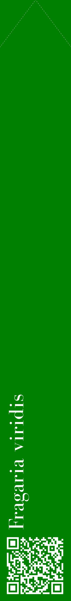 Étiquette de : Fragaria viridis - format c - style blanche9_simplebod avec qrcode et comestibilité