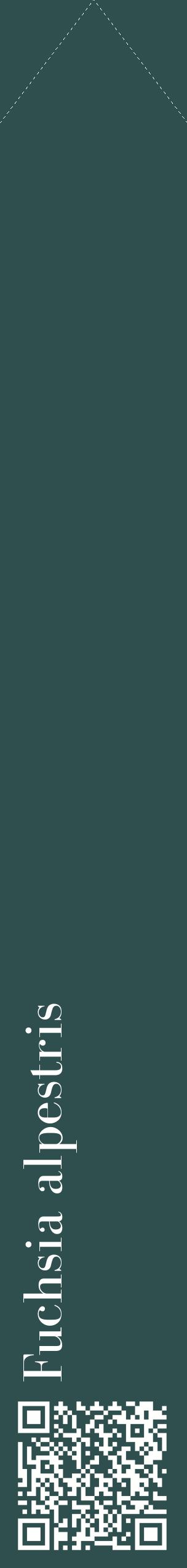 Étiquette de : Fuchsia alpestris - format c - style blanche58_simplebod avec qrcode et comestibilité