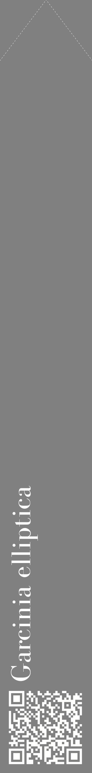 Étiquette de : Garcinia elliptica - format c - style blanche57_simplebod avec qrcode et comestibilité