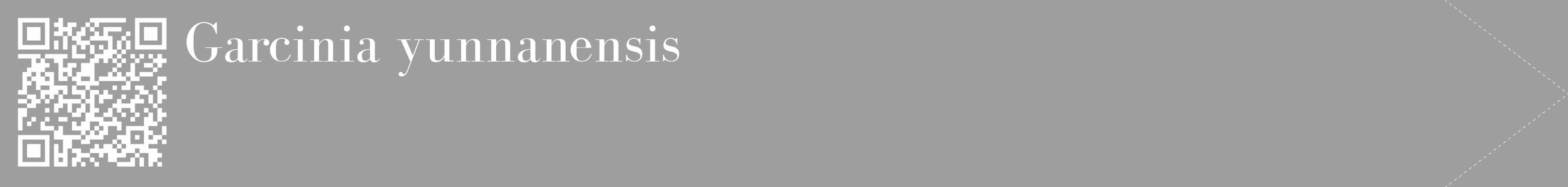 Étiquette de : Garcinia yunnanensis - format c - style blanche23_simple_simplebod avec qrcode et comestibilité