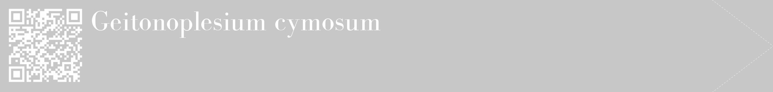 Étiquette de : Geitonoplesium cymosum - format c - style blanche15_simple_simplebod avec qrcode et comestibilité