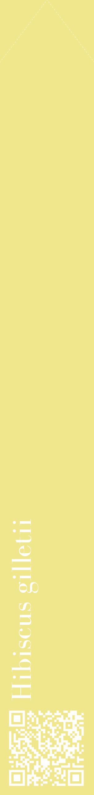 Étiquette de : Hibiscus gilletii - format c - style blanche20_simplebod avec qrcode et comestibilité