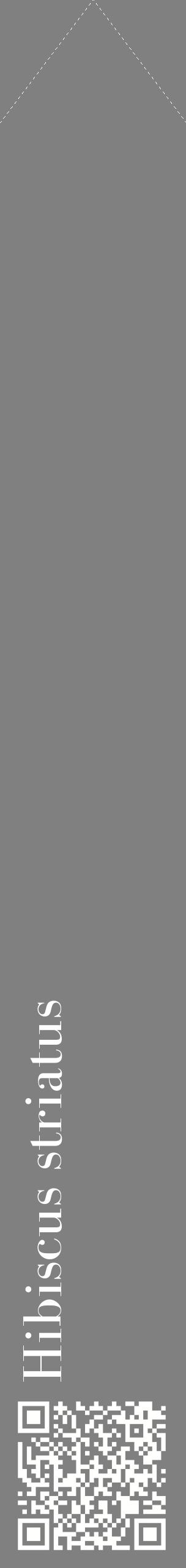 Étiquette de : Hibiscus striatus - format c - style blanche57_simplebod avec qrcode et comestibilité