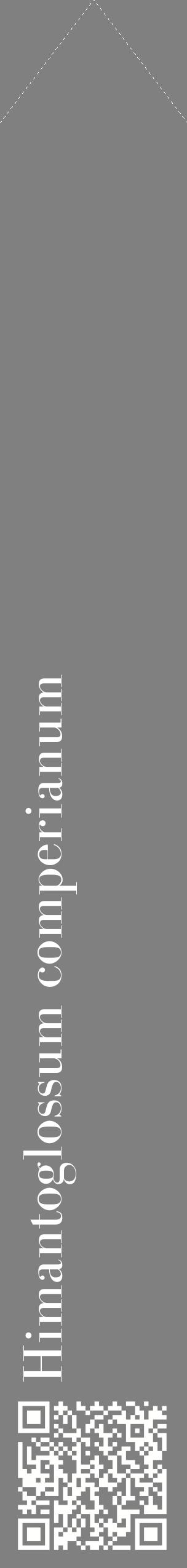 Étiquette de : Himantoglossum comperianum - format c - style blanche57_simplebod avec qrcode et comestibilité