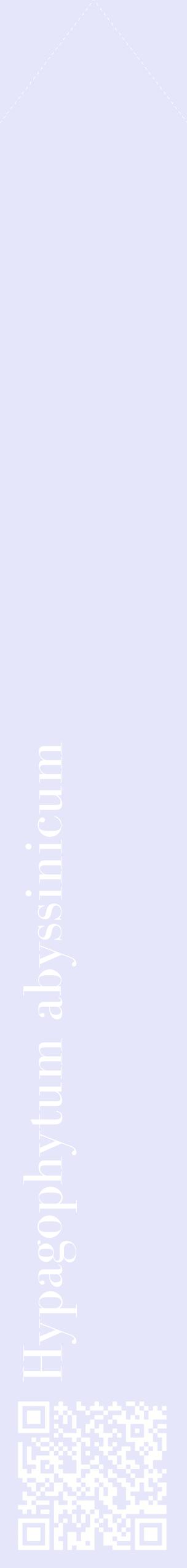 Étiquette de : Hypagophytum abyssinicum - format c - style blanche55_simplebod avec qrcode et comestibilité