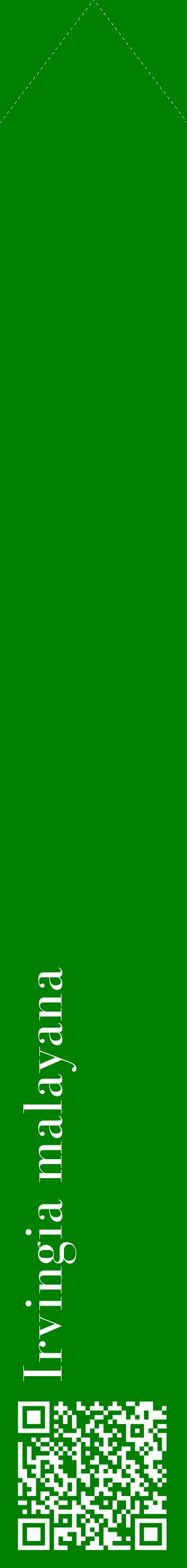 Étiquette de : Irvingia malayana - format c - style blanche9_simplebod avec qrcode et comestibilité