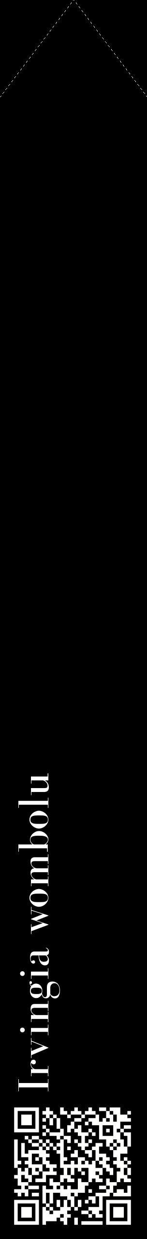 Étiquette de : Irvingia wombolu - format c - style blanche59_simplebod avec qrcode et comestibilité