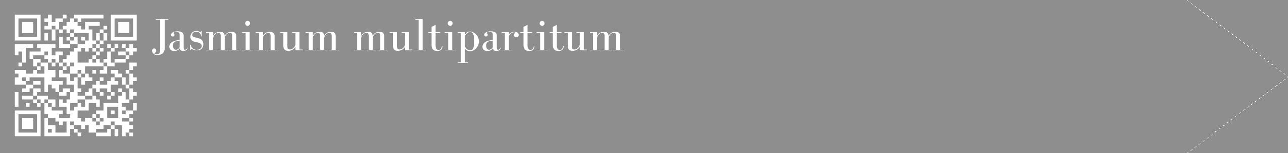 Étiquette de : Jasminum multipartitum - format c - style blanche25_simple_simplebod avec qrcode et comestibilité