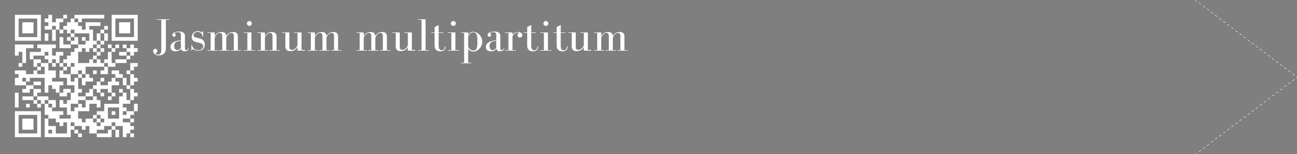 Étiquette de : Jasminum multipartitum - format c - style blanche31_simple_simplebod avec qrcode et comestibilité