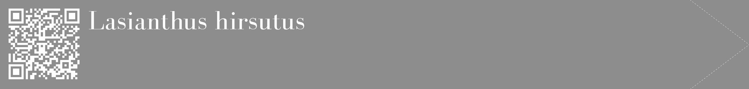 Étiquette de : Lasianthus hirsutus - format c - style blanche2_simple_simplebod avec qrcode et comestibilité