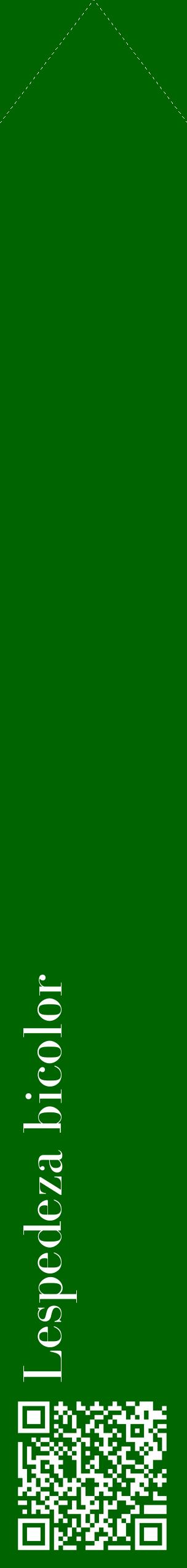 Étiquette de : Lespedeza bicolor - format c - style blanche8_simplebod avec qrcode et comestibilité
