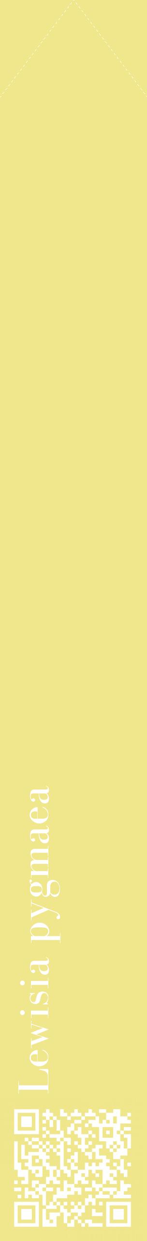 Étiquette de : Lewisia pygmaea - format c - style blanche20_simplebod avec qrcode et comestibilité