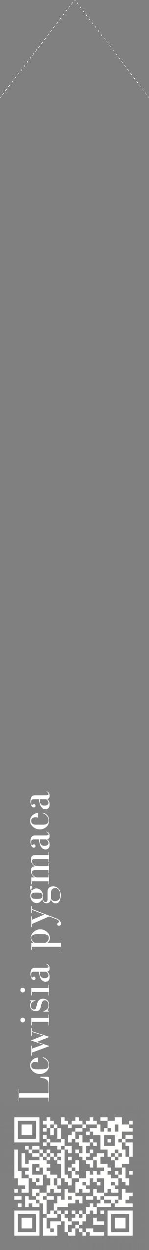 Étiquette de : Lewisia pygmaea - format c - style blanche57_simplebod avec qrcode et comestibilité