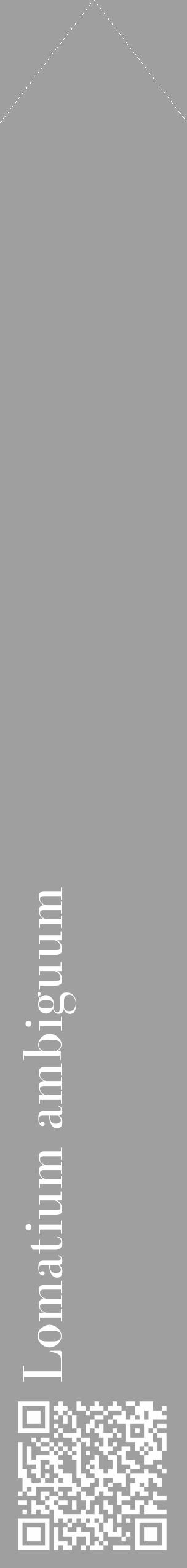 Étiquette de : Lomatium ambiguum - format c - style blanche24_simple_simplebod avec qrcode et comestibilité - position verticale