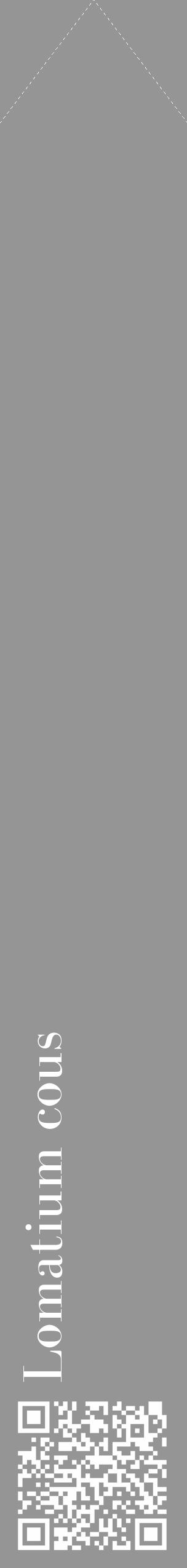 Étiquette de : Lomatium cous - format c - style blanche16_simple_simplebod avec qrcode et comestibilité - position verticale