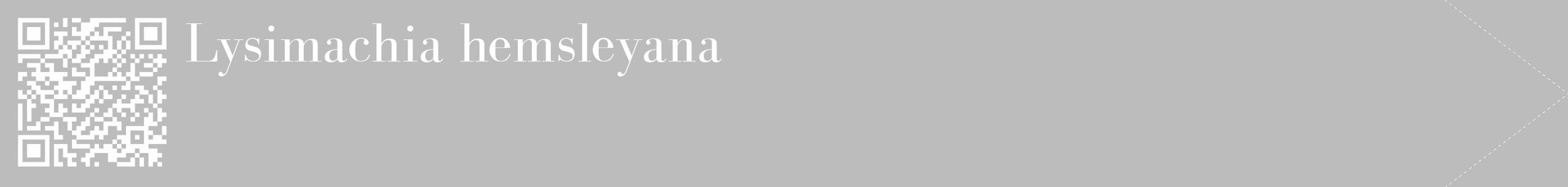 Étiquette de : Lysimachia hemsleyana - format c - style blanche1_simple_simplebod avec qrcode et comestibilité