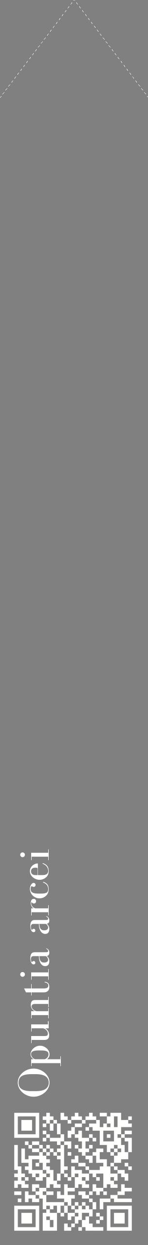 Étiquette de : Opuntia arcei - format c - style blanche57_simplebod avec qrcode et comestibilité