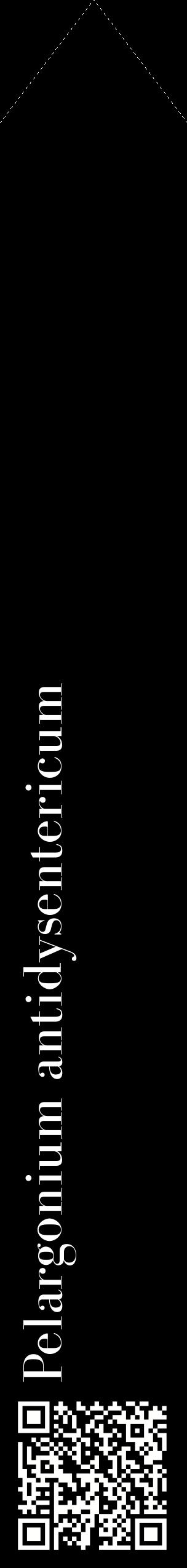 Étiquette de : Pelargonium antidysentericum - format c - style blanche59_simplebod avec qrcode et comestibilité