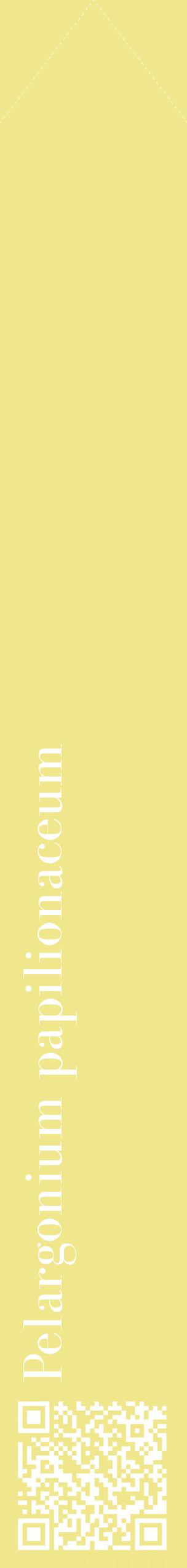 Étiquette de : Pelargonium papilionaceum - format c - style blanche20_simplebod avec qrcode et comestibilité