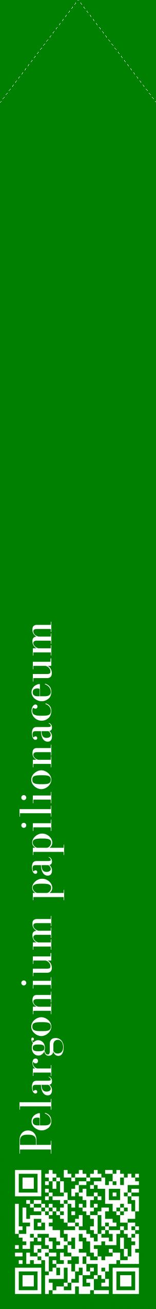 Étiquette de : Pelargonium papilionaceum - format c - style blanche9_simplebod avec qrcode et comestibilité