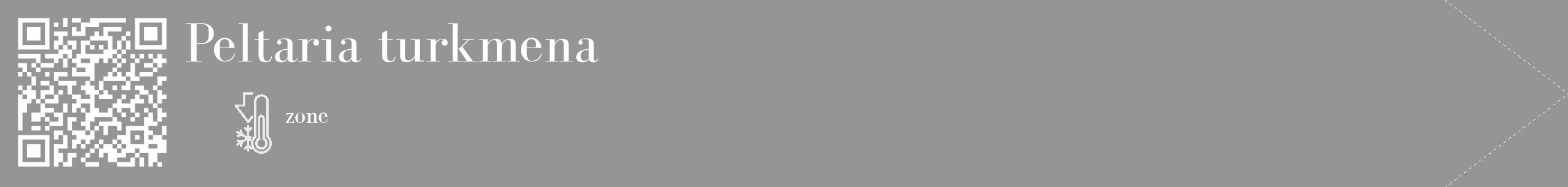 Étiquette de : Peltaria turkmena - format c - style blanche16_simple_simplebod avec qrcode et comestibilité