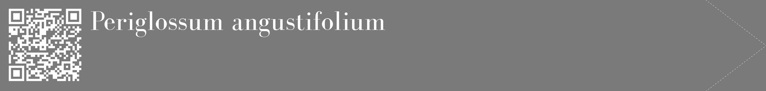 Étiquette de : Periglossum angustifolium - format c - style blanche3_simple_simplebod avec qrcode et comestibilité