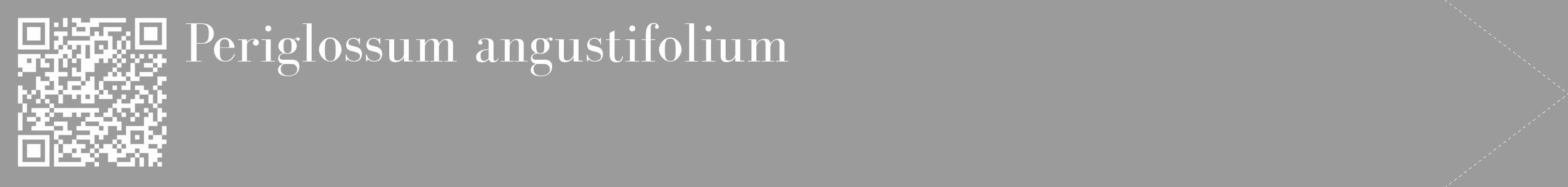 Étiquette de : Periglossum angustifolium - format c - style blanche52_simple_simplebod avec qrcode et comestibilité