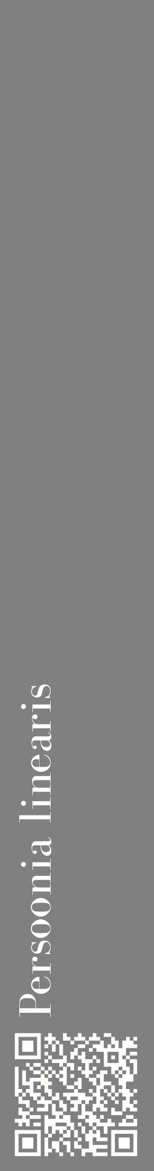 Étiquette de : Persoonia linearis - format c - style blanche57_basiquebod avec qrcode et comestibilité