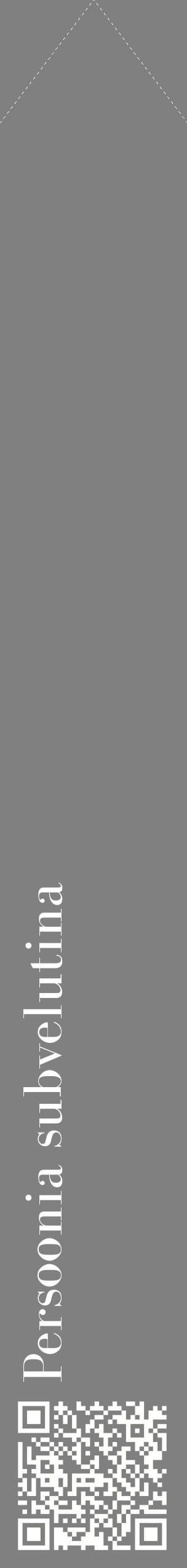 Étiquette de : Persoonia subvelutina - format c - style blanche57_simplebod avec qrcode et comestibilité