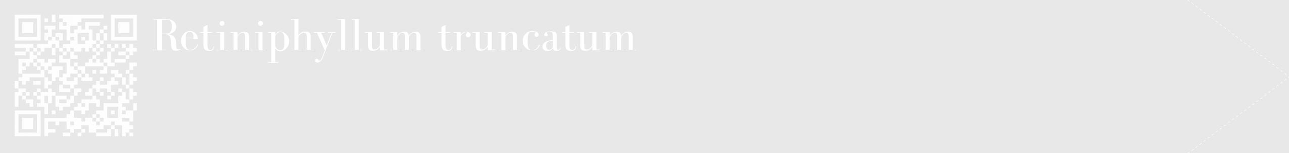Étiquette de : Retiniphyllum truncatum - format c - style blanche55_simple_simplebod avec qrcode et comestibilité