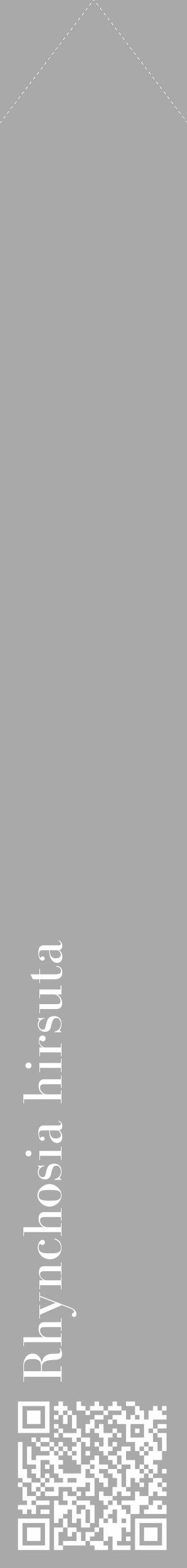 Étiquette de : Rhynchosia hirsuta - format c - style blanche13_simple_simplebod avec qrcode et comestibilité - position verticale