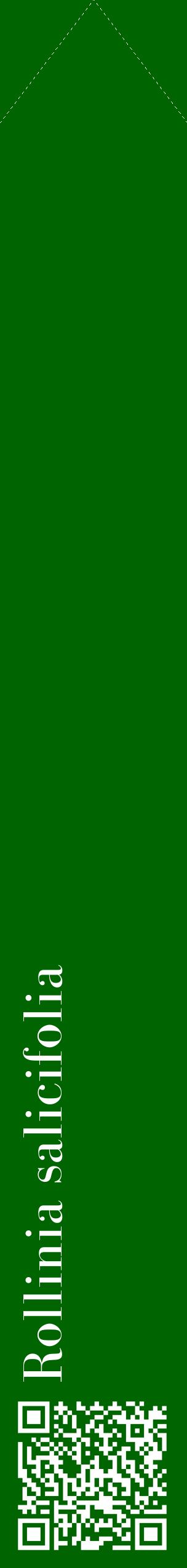 Étiquette de : Rollinia salicifolia - format c - style blanche8_simplebod avec qrcode et comestibilité