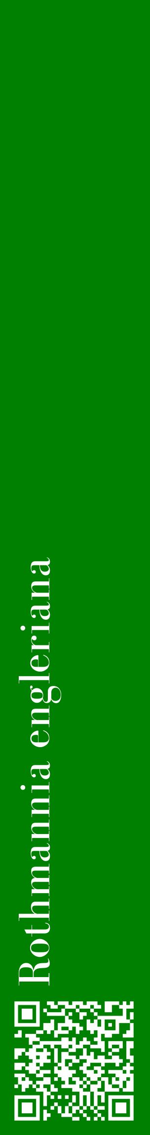 Étiquette de : Rothmannia engleriana - format c - style blanche9_basiquebod avec qrcode et comestibilité