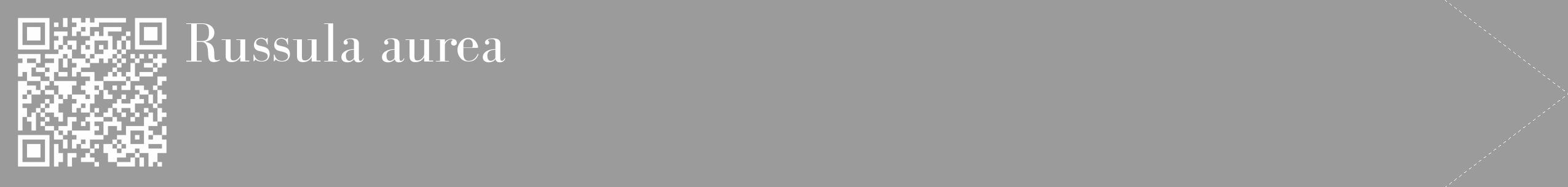 Étiquette de : Russula aurea - format c - style blanche52_simple_simplebod avec qrcode et comestibilité