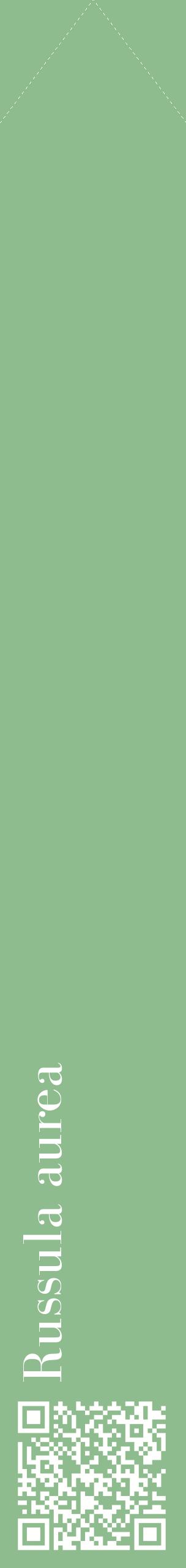Étiquette de : Russula aurea - format c - style blanche13_simplebod avec qrcode et comestibilité