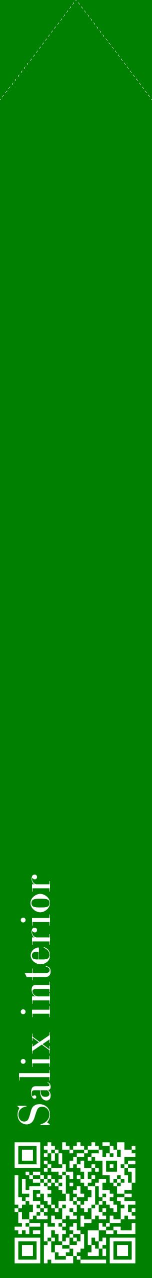 Étiquette de : Salix interior - format c - style blanche9_simplebod avec qrcode et comestibilité