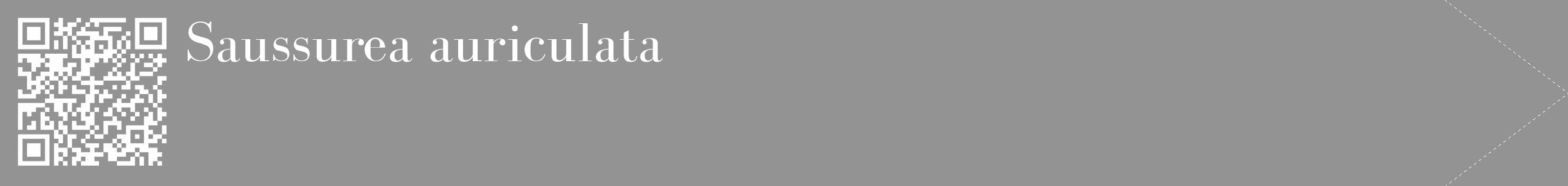 Étiquette de : Saussurea auriculata - format c - style blanche44_simple_simplebod avec qrcode et comestibilité