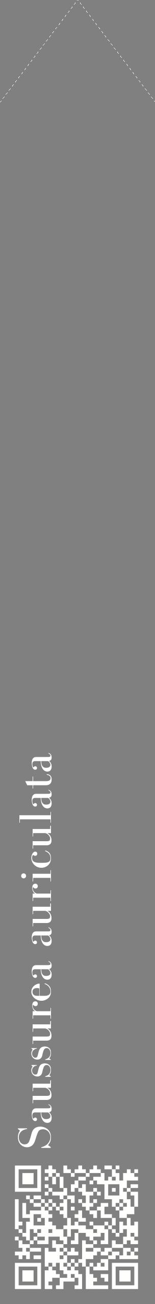 Étiquette de : Saussurea auriculata - format c - style blanche57_simplebod avec qrcode et comestibilité