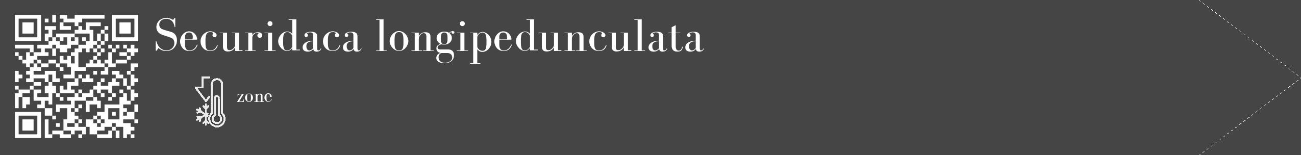 Étiquette de : Securidaca longipedunculata - format c - style blanche58_simple_simplebod avec qrcode et comestibilité