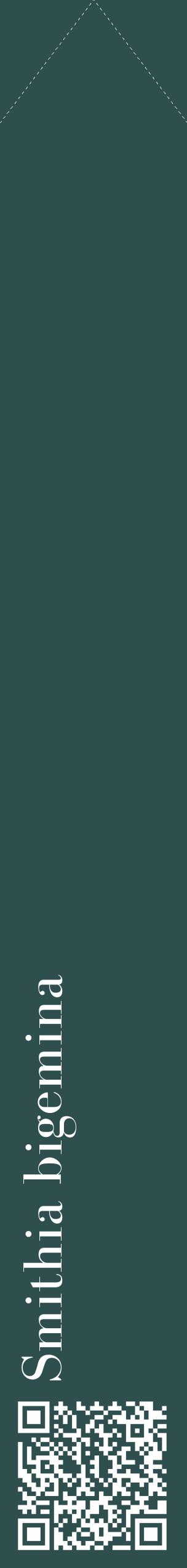 Étiquette de : Smithia bigemina - format c - style blanche58_simplebod avec qrcode et comestibilité
