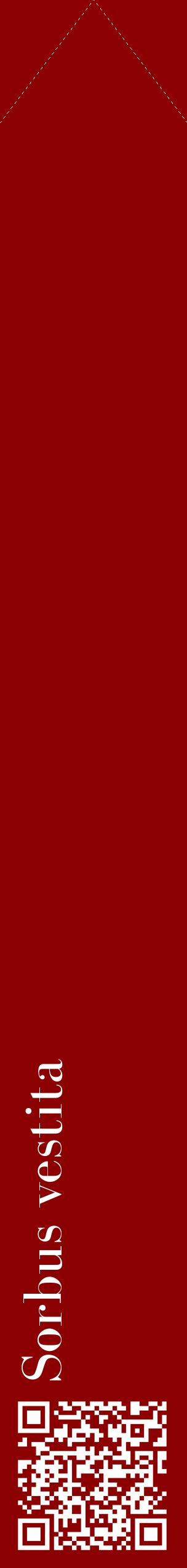 Étiquette de : Sorbus vestita - format c - style blanche34_simplebod avec qrcode et comestibilité